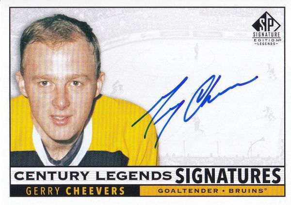 AUTO karta GERRY CHEEVERS 20-21 SP Signature Legends Century Legends Signatures číslo CL-GC